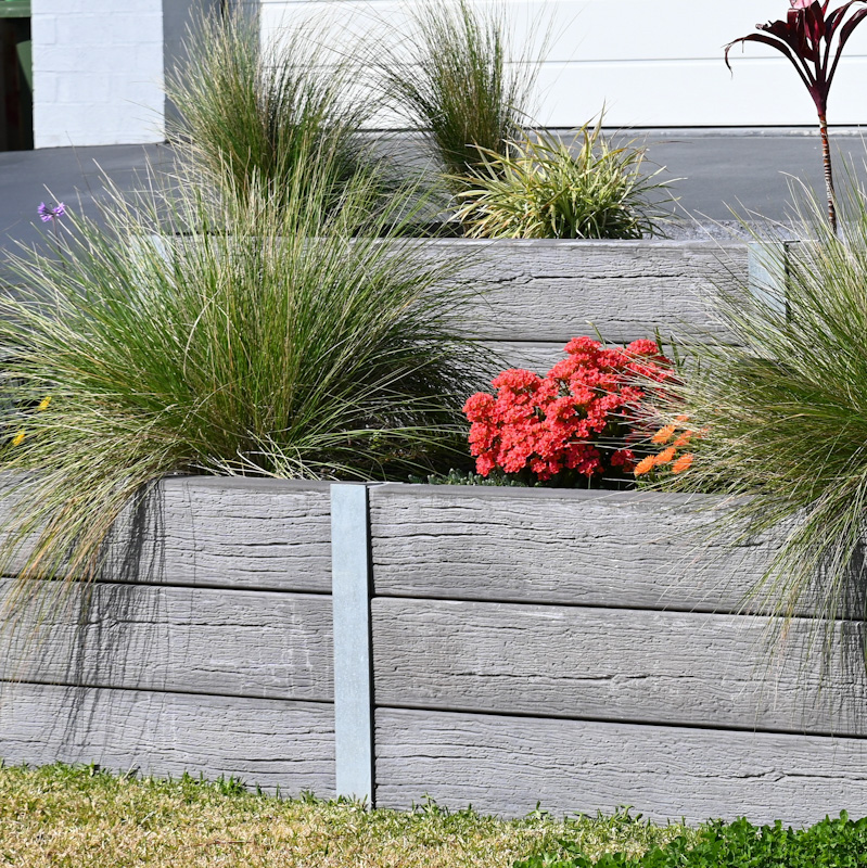 Railroad Tie Retaining Wall