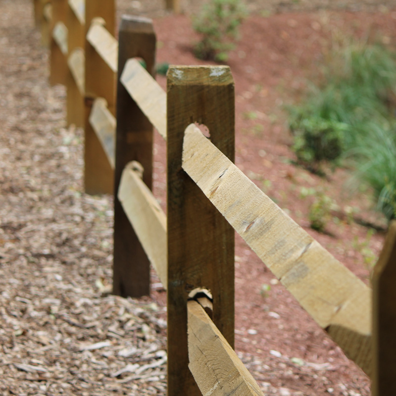 Wood Split Rail Fence